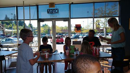 A picture at a cafe A picture at a cafe