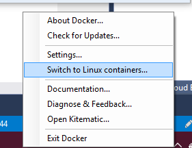 Docker switches between Mac and Windows easily