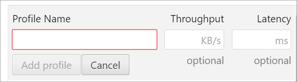 Custom Profiles for Google Chrome that control throughput and latency