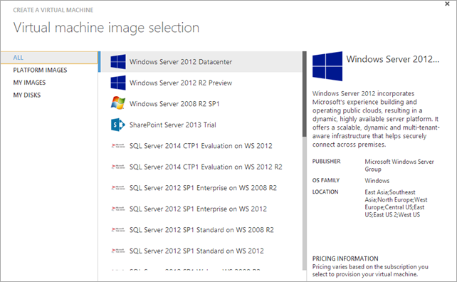 A list of a bunch of Windows images A list of a bunch of Windows images