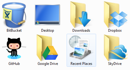 drive icons cloud dropbox skydrive google pretty folder hanselman bitbucket icon windows github put custom scott