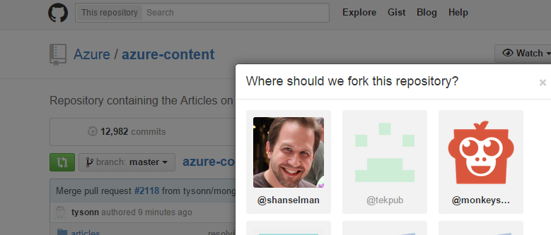 Forking a Repo Forking a Repo