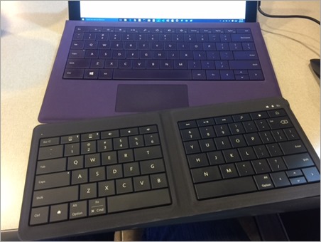 Microsoft Universal Foldable Keyboard - Compared to Surface Microsoft Universal Foldable Keyboard - Compared to Surface