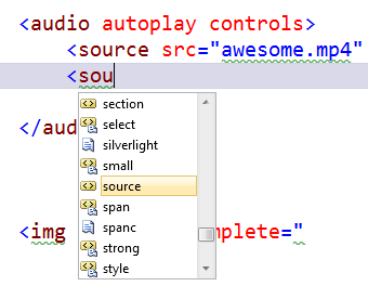 Adding an Audio Tag