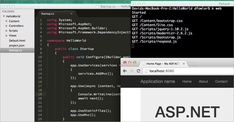 ASP.NET on a Mac