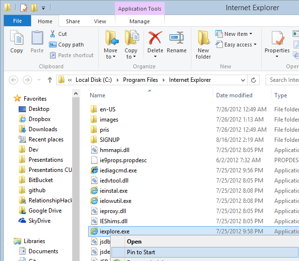 How To Pin Programs To Start Menu Windows 8