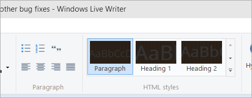 Windows Live Writer with black styles Windows Live Writer with black styles