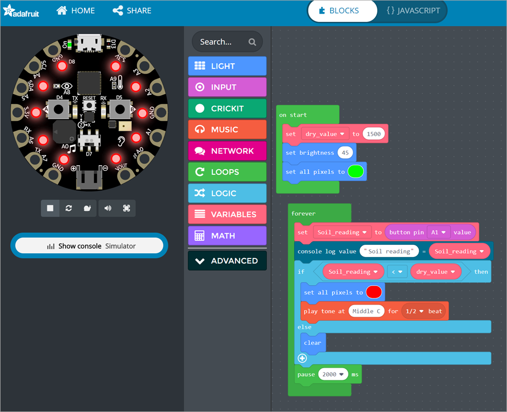 The MakeCode IDE The MakeCode IDE