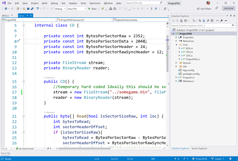 PSX Emualtor in C# inside Visual Studio PSX Emualtor in C# inside Visual Studio