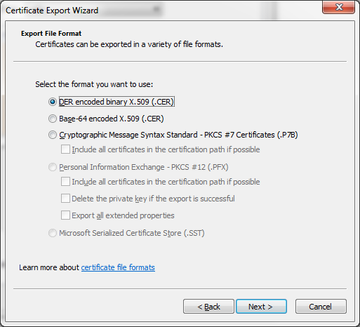 05 - Certificate Export 05 - Certificate Export