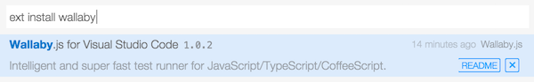 Installing WallabyJS on Visual Studio Code
