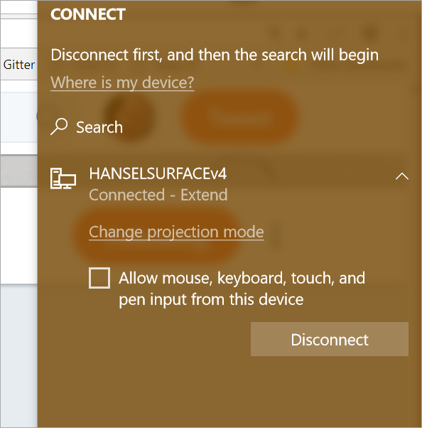 Connected to a Wireless Display Connected to a Wireless Display