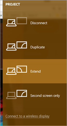 Connect to a Wireless Display Connect to a Wireless Display
