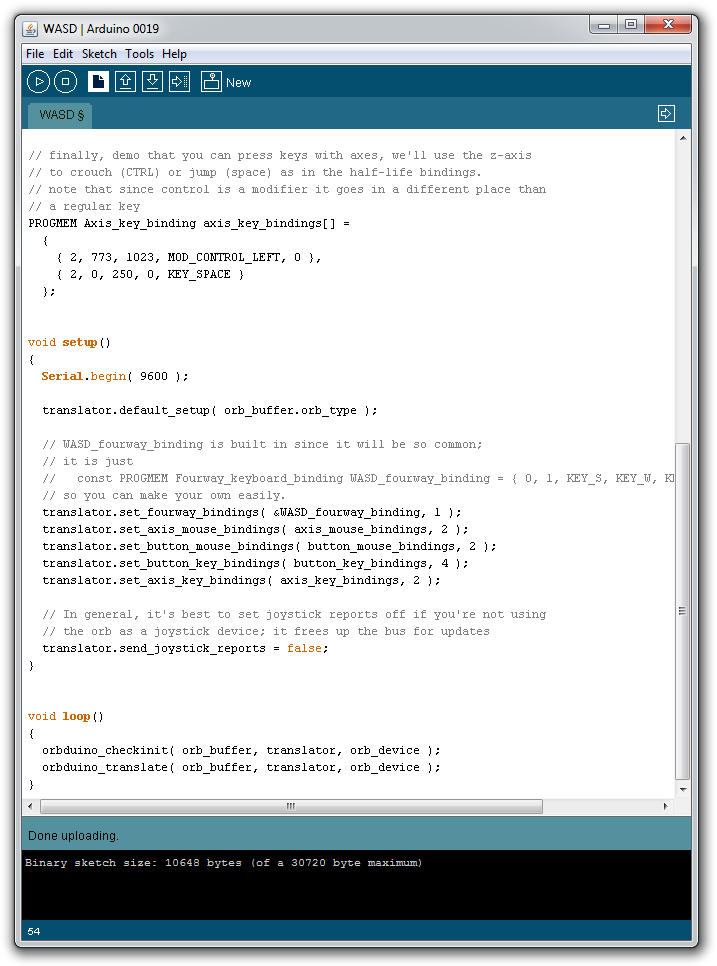 Joystick Basic Program