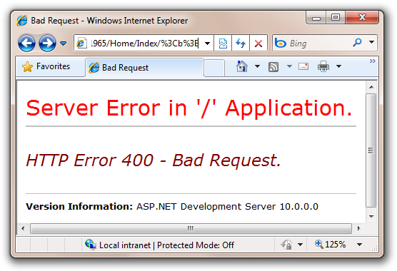 Bad Request - Windows  Internet Explorer (2)