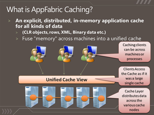 Diagram Explaining what AppFabric looks like as an architecture