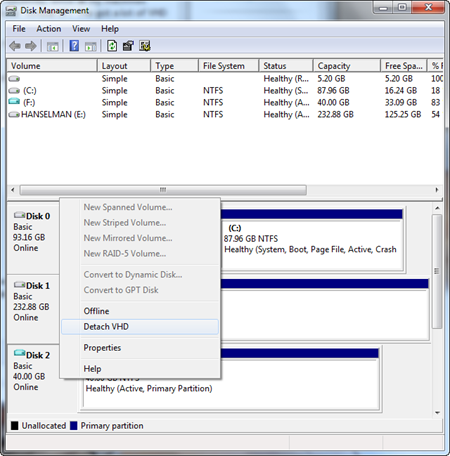 run disk management