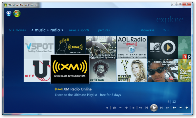 Windows Media Centre For Vista