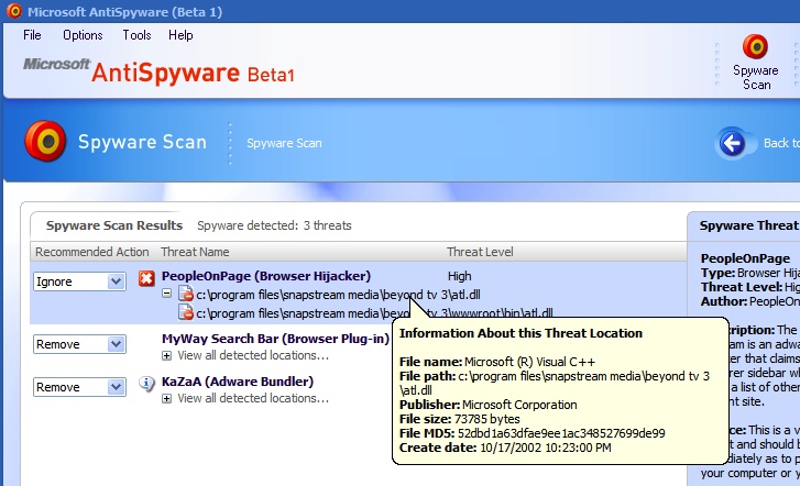 Microsoft Antispyware Beta Download Microsoft Antispyware Beta Download