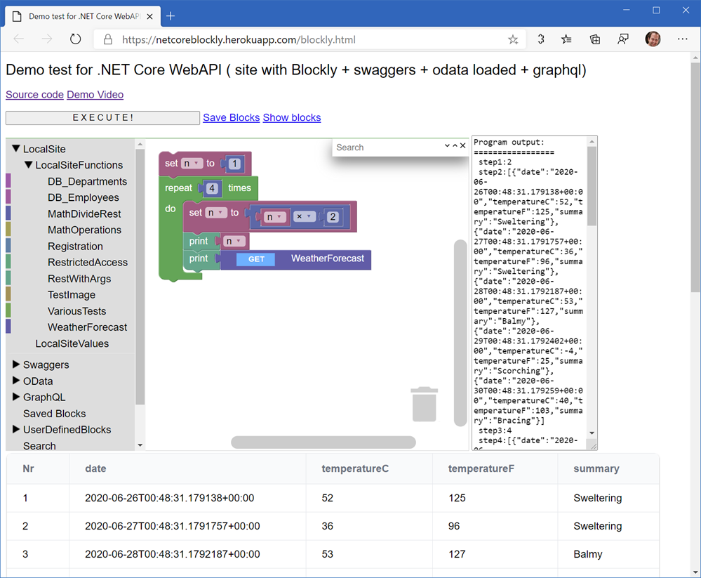 I like to showcase interesting and cool open source projects that need more attention! Go give our friend a star on GitHub! NetCoreBlockly on GitHub i