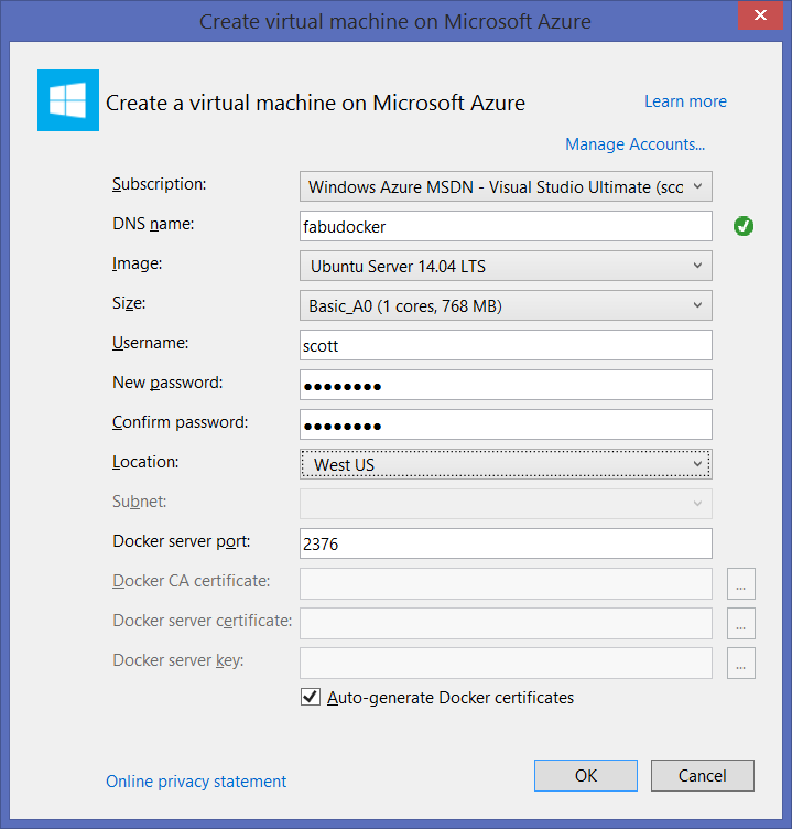 Making a Docker VM Making a Docker VM