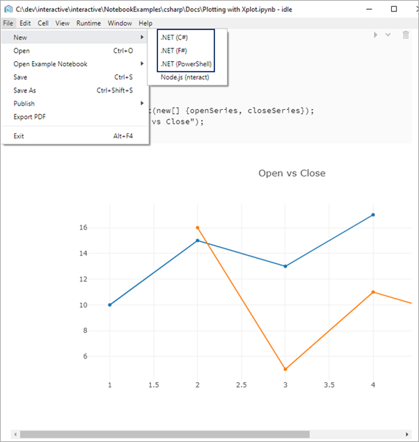 Charts and graphs in nteract