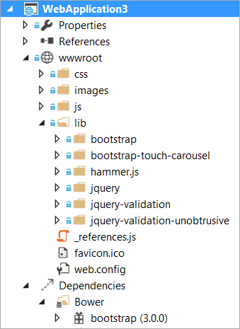 bower stuff under wwwroot bower stuff under wwwroot