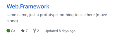 says "Lame name, just a prototype, nothing to see here (move along)" says "Lame name, just a prototype, nothing to see here (move along)"