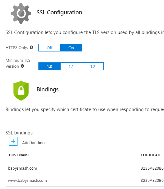 HTTPS Only in the Azure Portal HTTPS Only in the Azure Portal