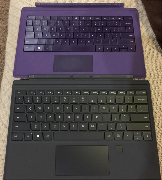 Using The Surface Pro 4 Type Cover With Fingerprint Reader On A