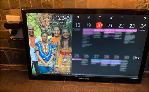 How to build a Wall Mounted Family Calendar and Dashboard with a Raspberry Pi and cheap monitor