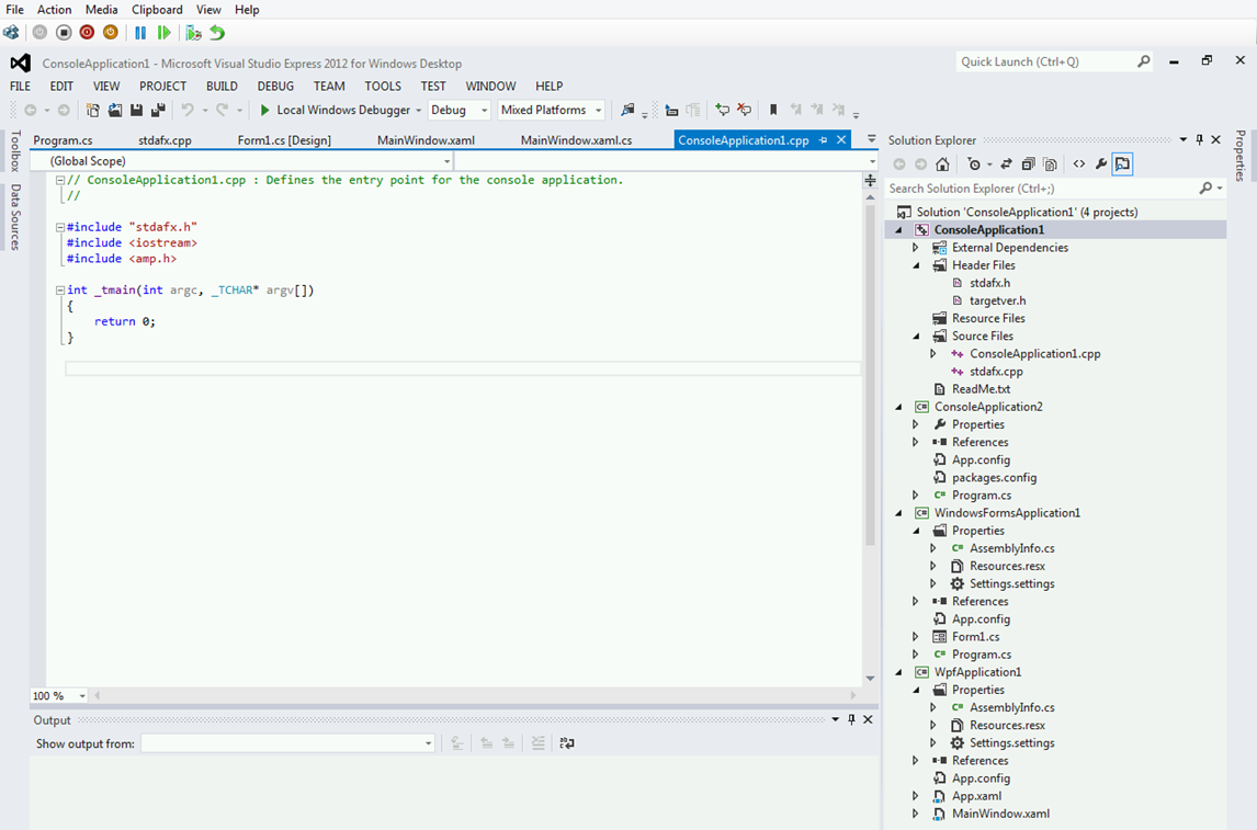 Visual Studio 2012 Comparison Chart