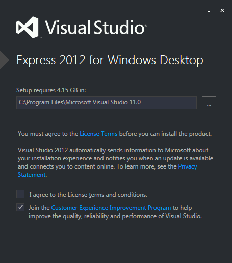 Visual Studio 2012 Comparison Chart