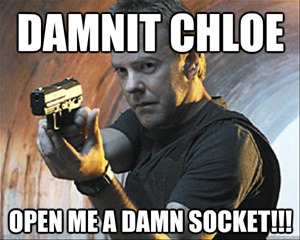 Chloe Open a Socket Chloe Open a Socket