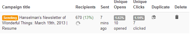 Sending mails! Sending mails!