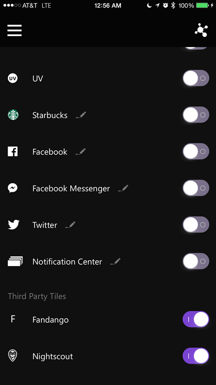 Now I have 2 web tiles in my band Now I have 2 web tiles in my band