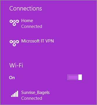 VPN Connection in Windows 8 VPN Connection in Windows 8