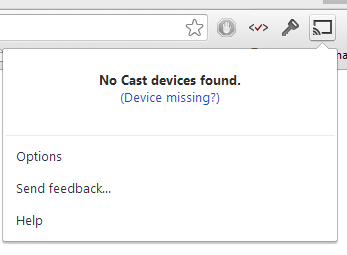 No cast devices found No cast devices found