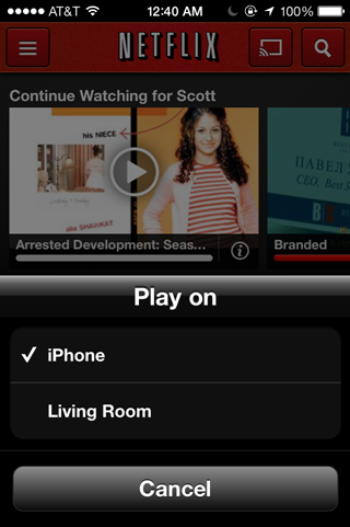 Netflix Chromecasting Netflix Chromecasting