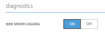 Turning on Web Server Logging Turning on Web Server Logging