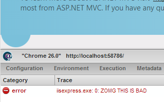There's my tracing in the Glimpse Trace tab There's my tracing in the Glimpse Trace tab
