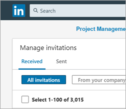 Too many LinkedIn invitations