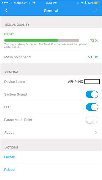 72% signal on this Mesh Point