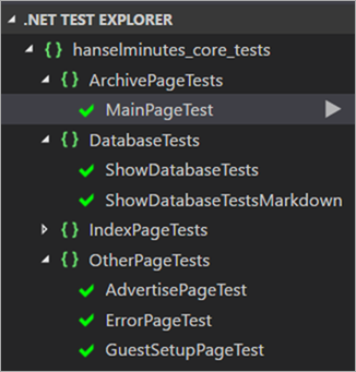A Test Explorer tree view in VS Code for NET Core projects A Test Explorer tree view in VS Code for NET Core projects