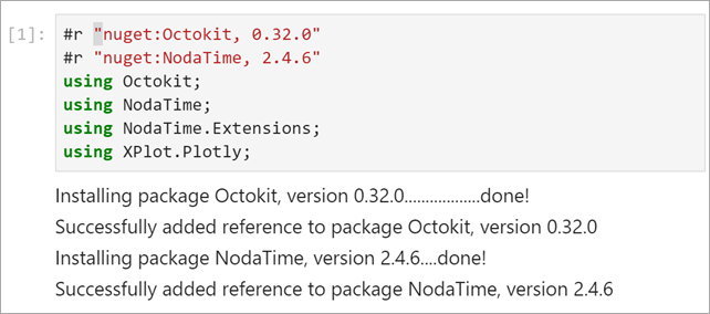 installing nuget packages in Jupyter Notebooks